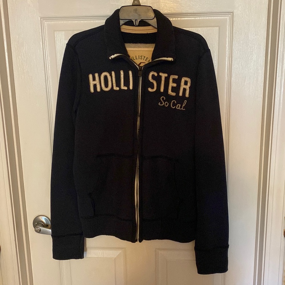 Medium Navy Hollister Jacket